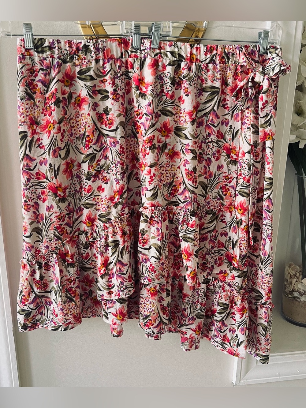 Lane Bryant Floral Skirt Sz 26/28